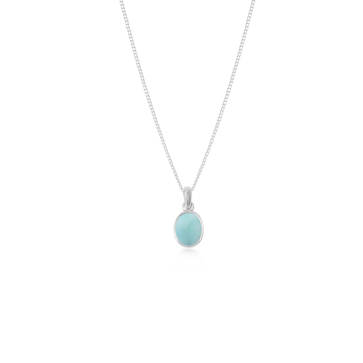 Pendant Oval Koleksi Larimar Sterling Silver 925