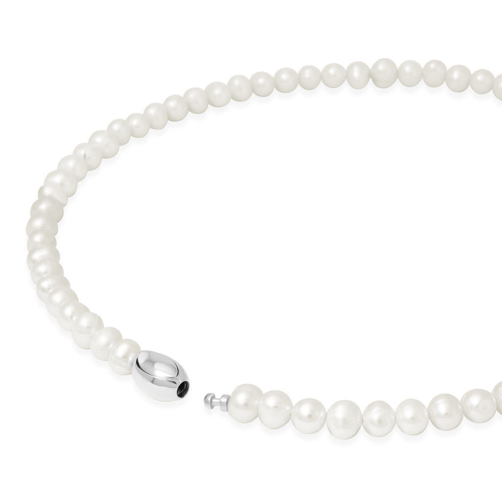 Lumine Pearl Sterling Silver 925 Classic Necklace