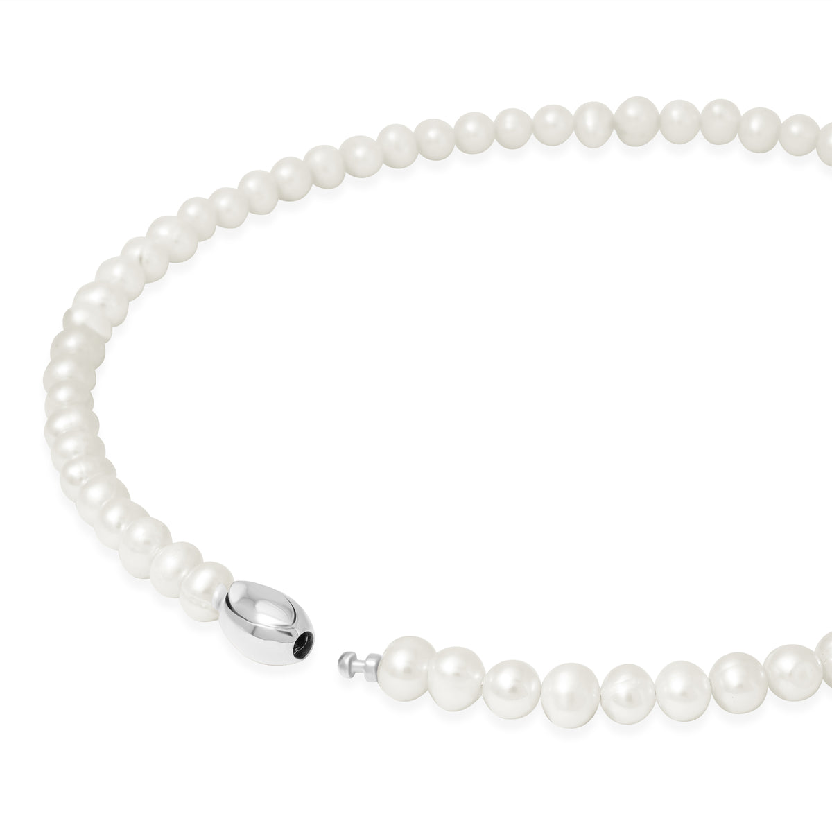 Lumine Pearl Sterling Silver 925 Classic Necklace