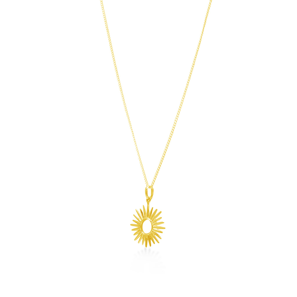 Pendant Koleksi Sunburn Gold Plated Sterling Silver 925