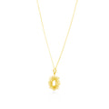 Pendant Koleksi Sunburn Gold Plated Sterling Silver 925