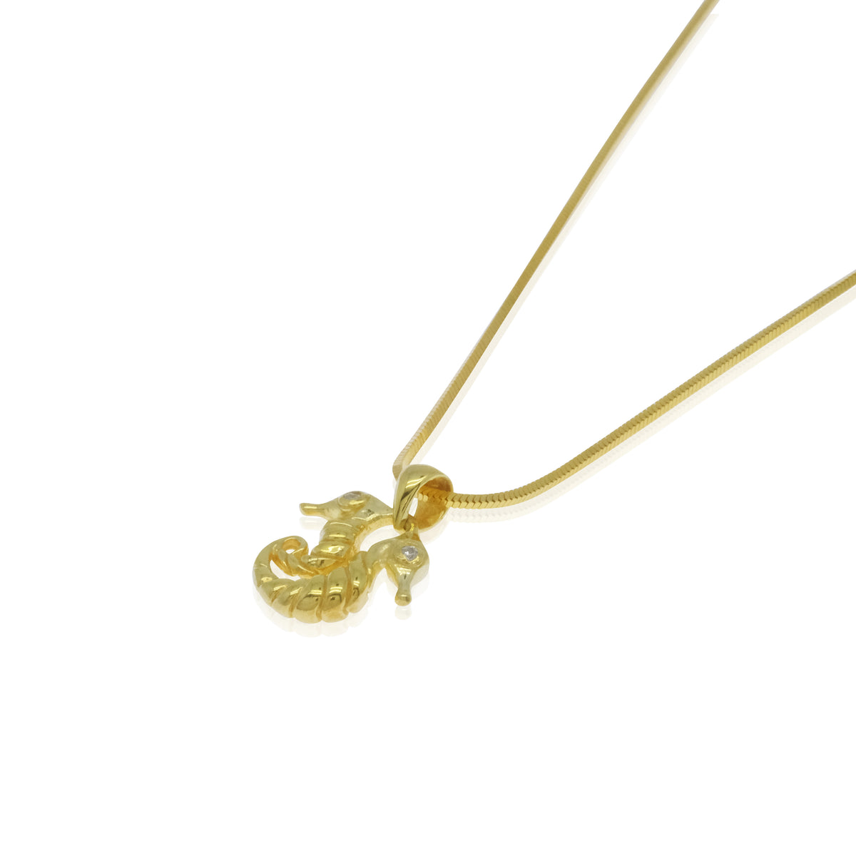 925 Silver Double Seahorse Collection Pendant (Pendant Only)