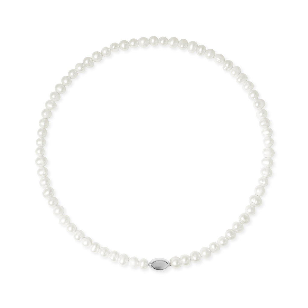 Lumine Pearl Sterling Silver 925 Classic Necklace