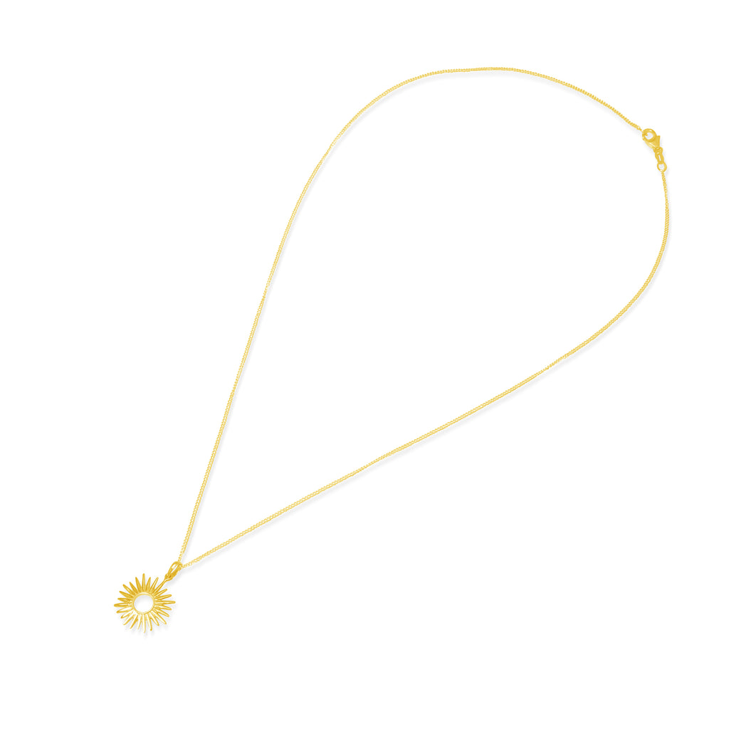 Pendant Koleksi Sunburn Gold Plated Sterling Silver 925