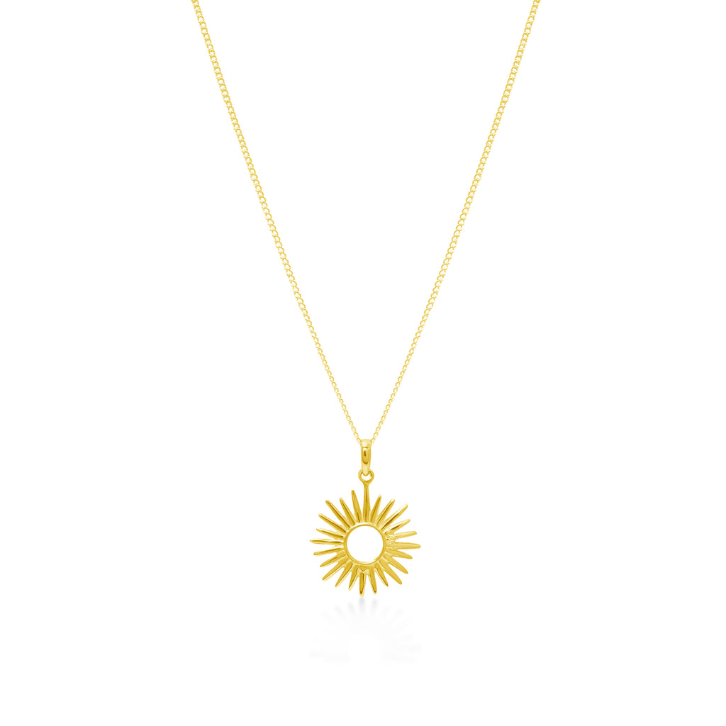 Pendant Koleksi Sunburn Gold Plated Sterling Silver 925