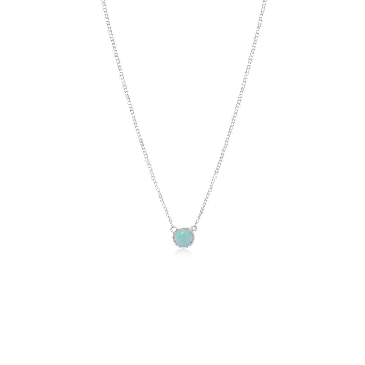 Larimar Sterling Silver 925 Round Pendant Collection