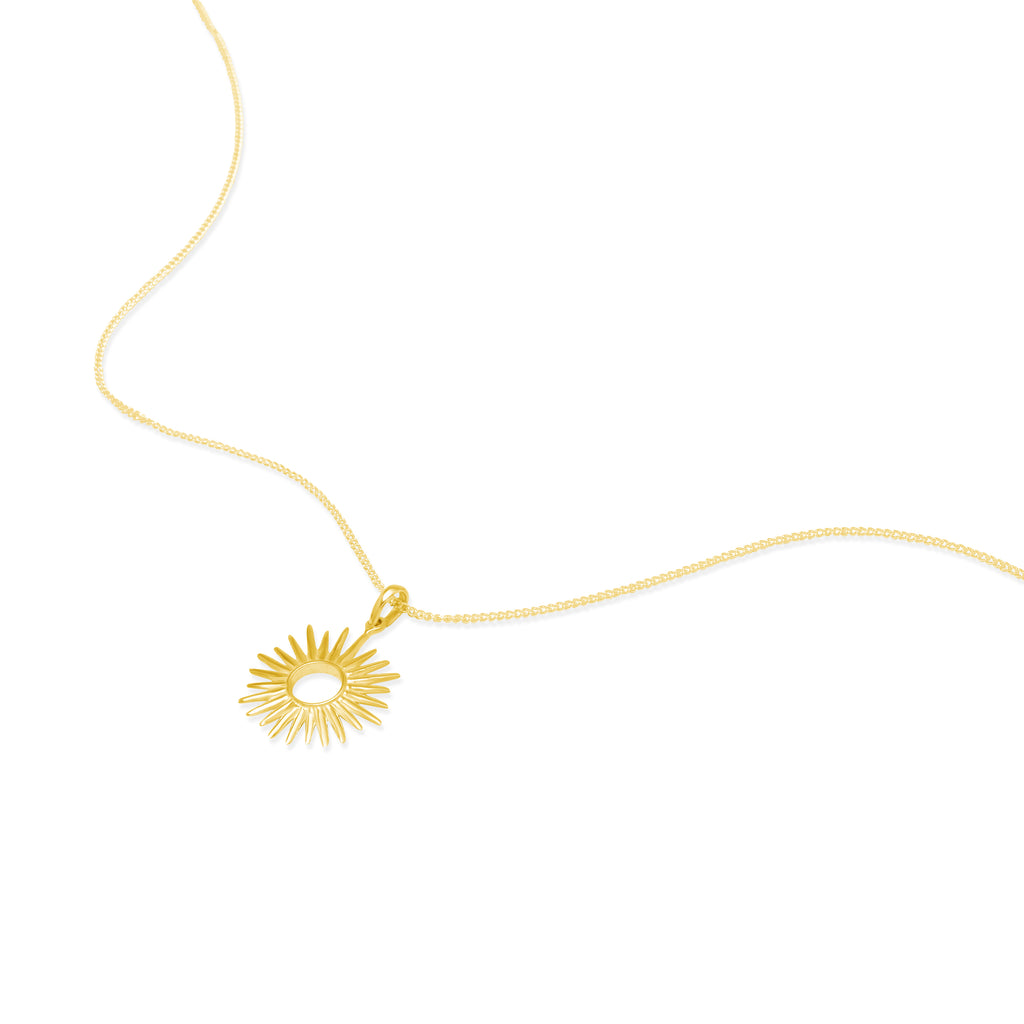 Pendant Koleksi Sunburn Gold Plated Sterling Silver 925