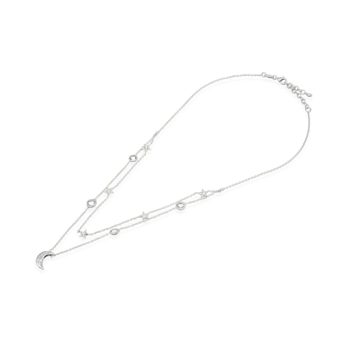 Kalung Perak Koleksi Celestial Bulan Bintang Sterling Silver 925