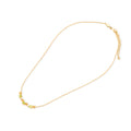 925 Sterling Silver Gold Plated Prong Collection Necklace