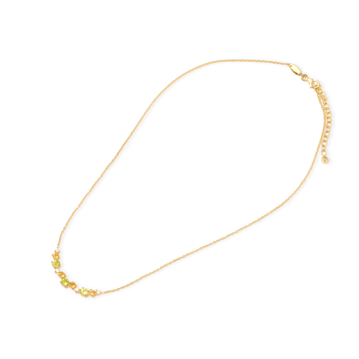 Kalung Koleksi Prong Sterling Silver 925 Gold Plated