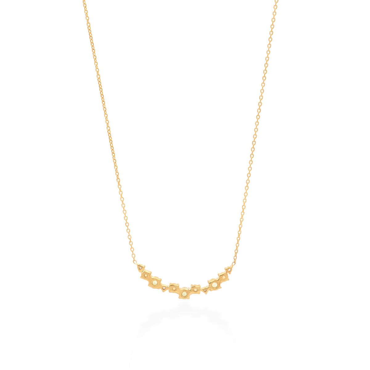 Kalung Koleksi Prong Sterling Silver 925 Gold Plated