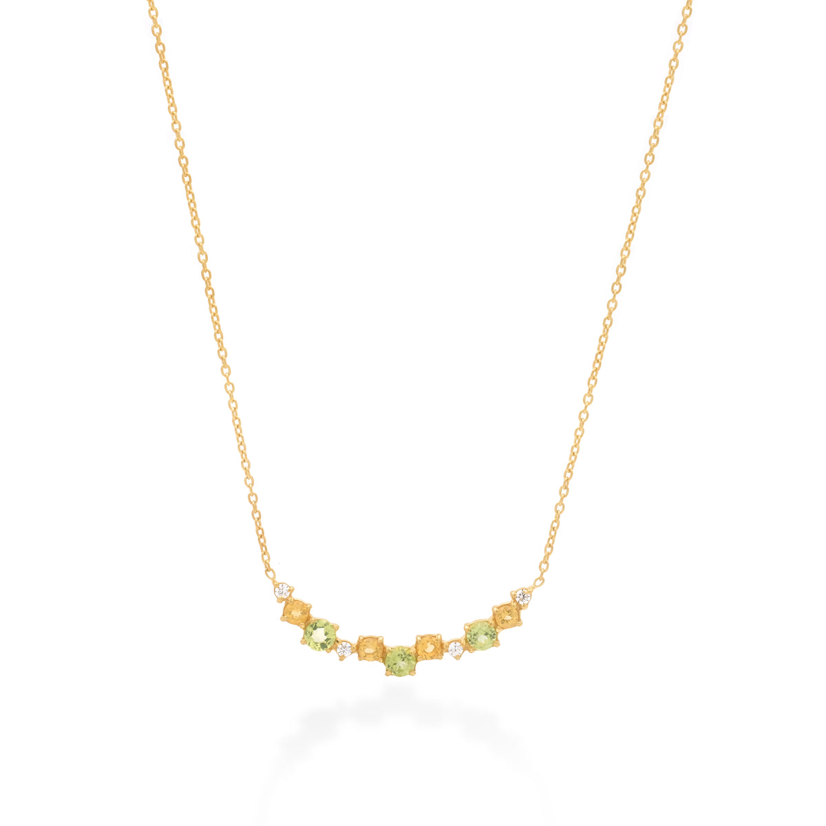 Kalung Koleksi Prong Sterling Silver 925 Gold Plated