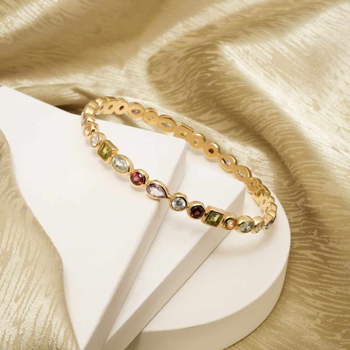 Gelang Bangle Perak 925 Koleksi Mozaik