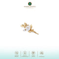 Hairclip Mini Mutiara Melati Gold Plated Sterling Silver 925