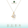 Kalung Perak Koleksi Mutiara Melati Sterling Silver 925 Gold Plated
