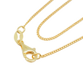 Gold Plated Silver Curb Chain Necklace