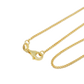 Gold Plated Silver Curb Chain Necklace