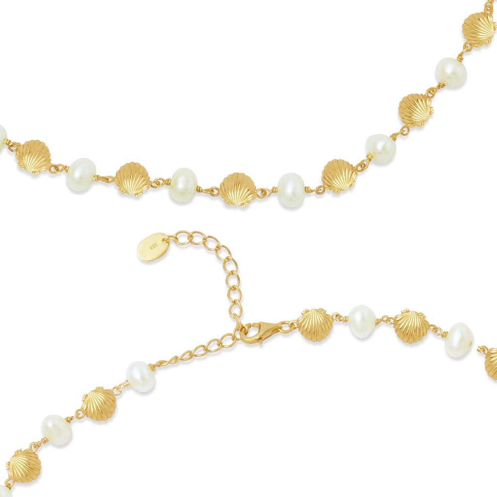925 Sterling Silver Shell Choker Chain Necklace Collection