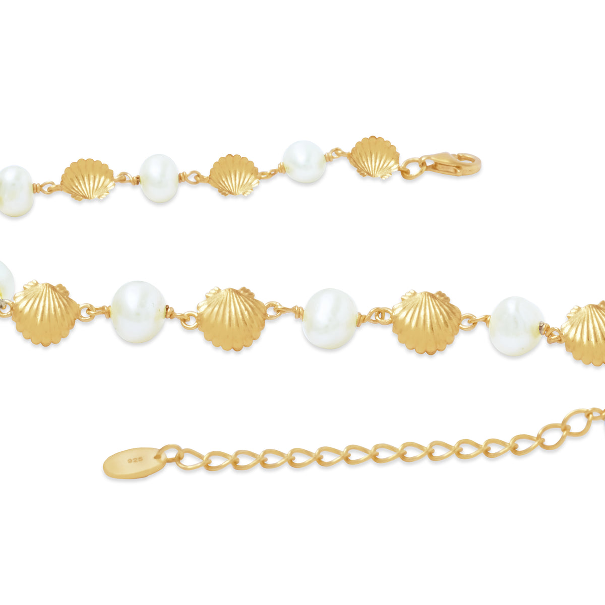 Kalung Rantai Choker Koleksi Shell Sterling Silver 925