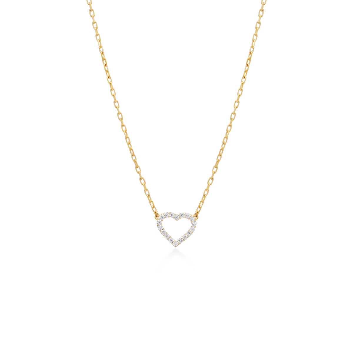 Kalung Gold Plated Koleksi Dainty Heart Sterling Silver 925