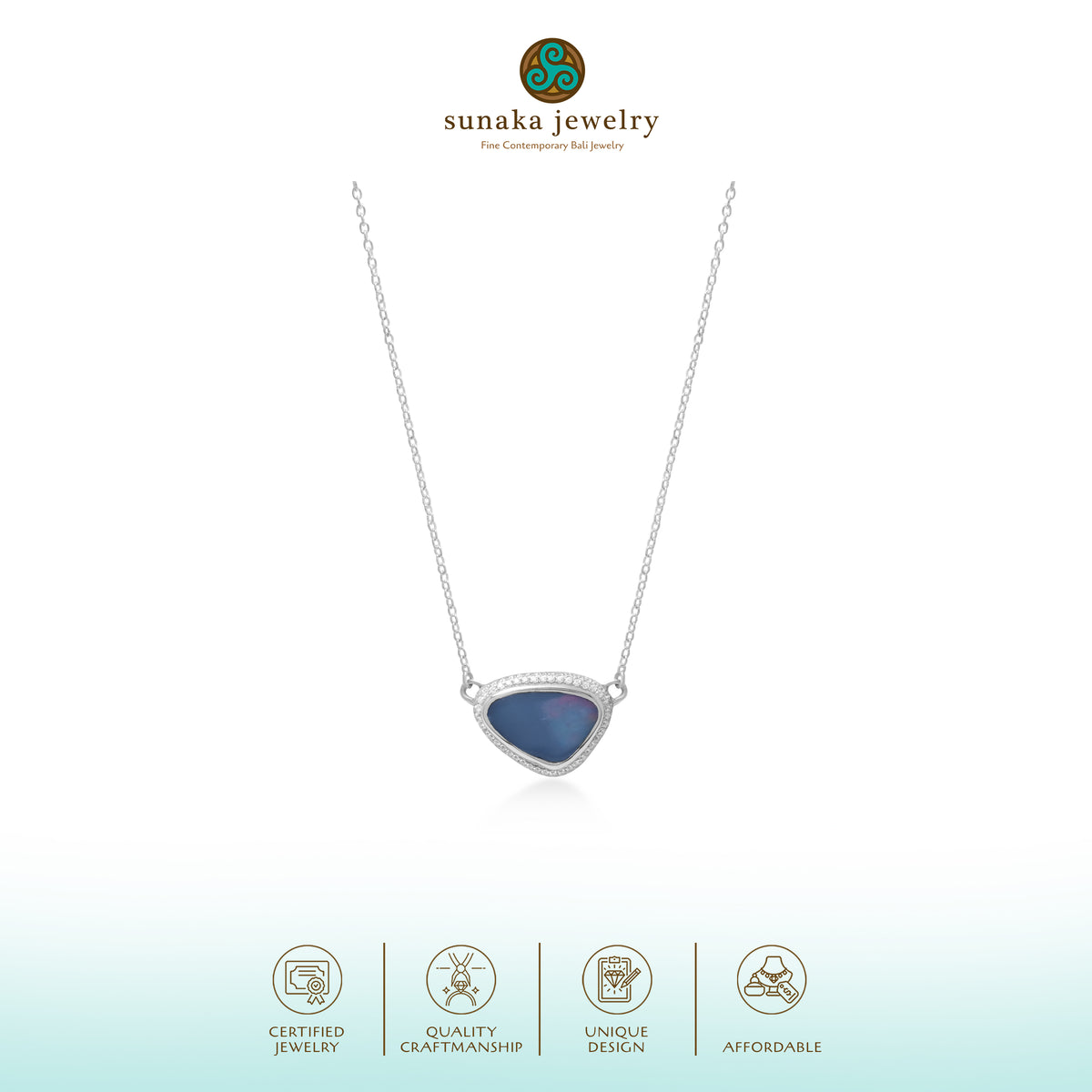 Kalung Koleksi Opal Perak 925