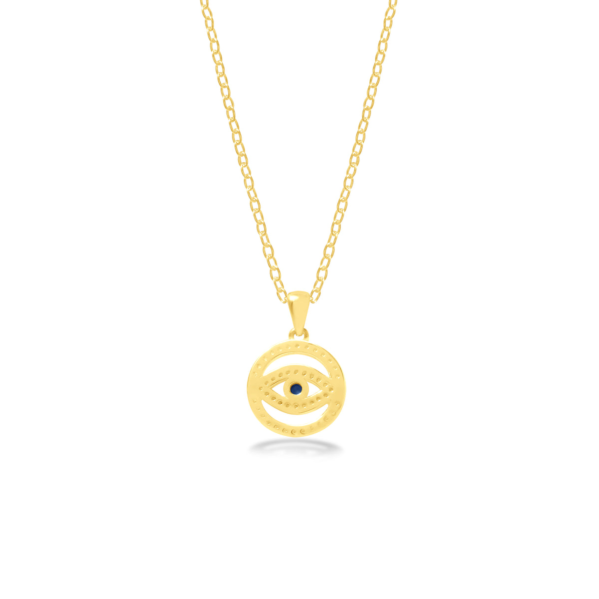 Pendant Perak Koleksi Evil Eye Sterling Silver 925 Gold Plated