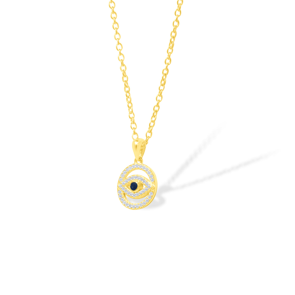 Pendant Perak Koleksi Evil Eye Sterling Silver 925 Gold Plated