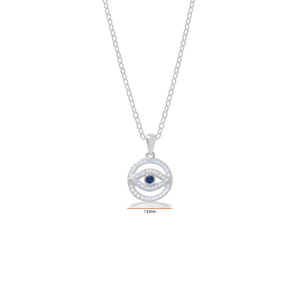 Evil Eye Sterling Silver 925 Pendant