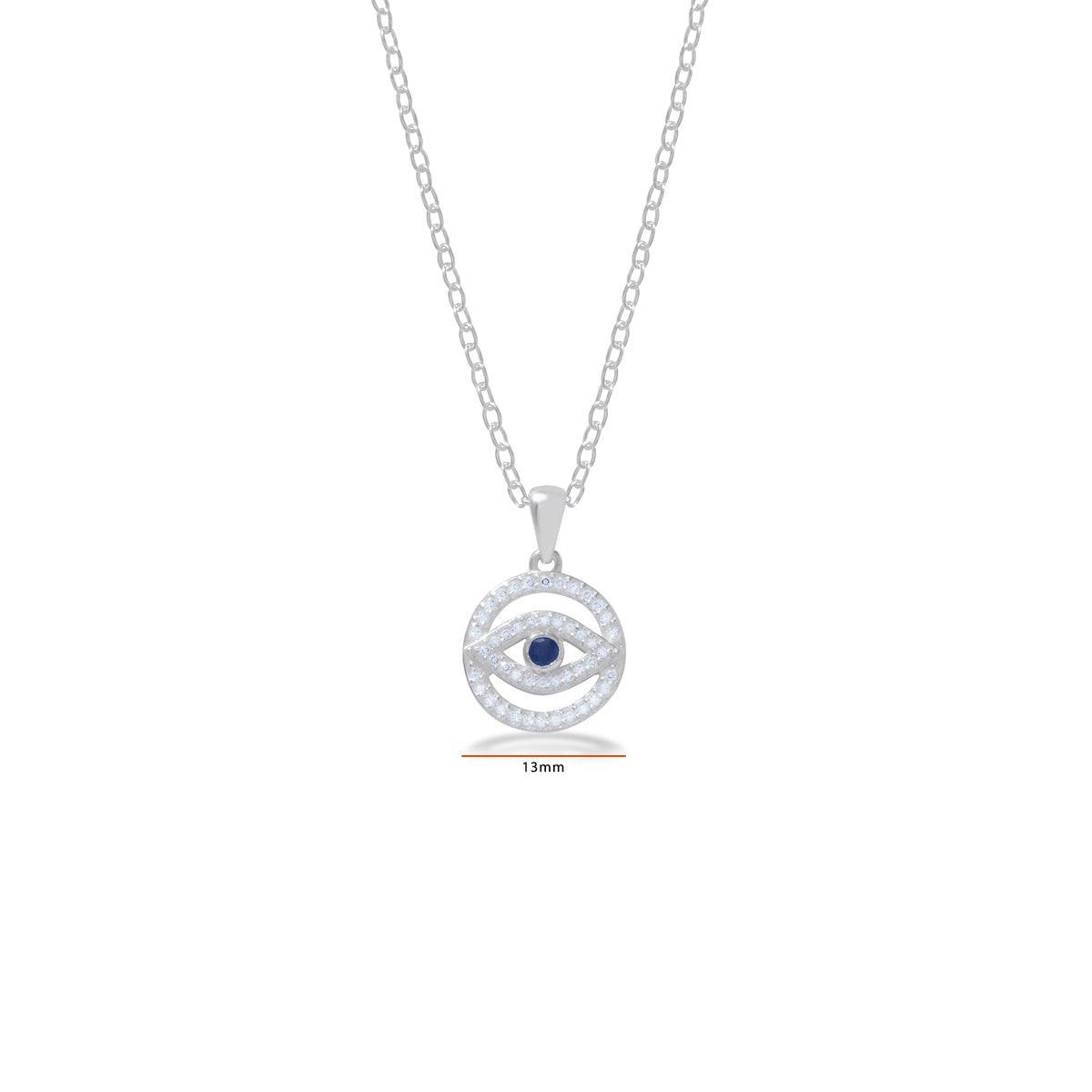 Evil Eye Sterling Silver 925 Pendant