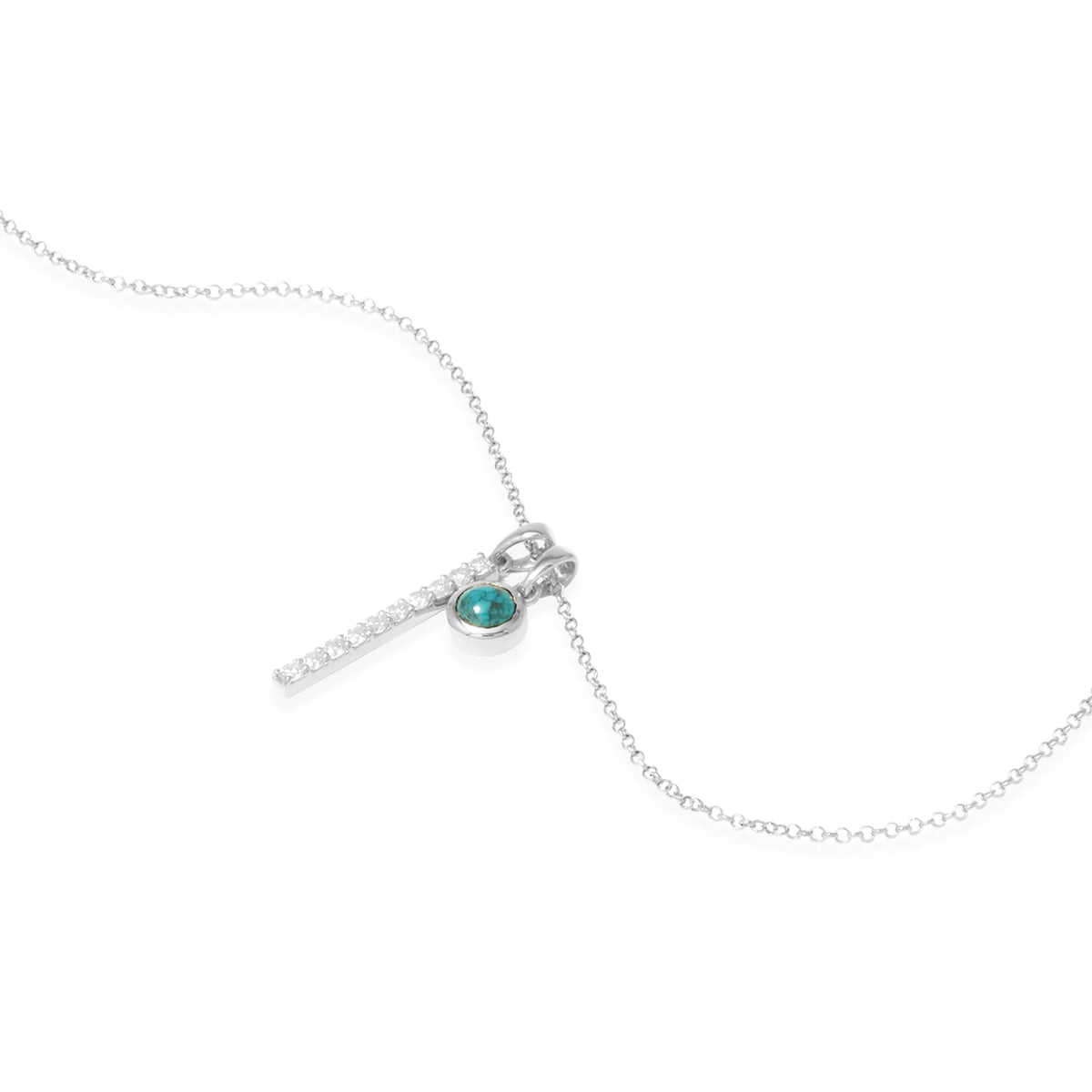 Kalung Duo Pendant Perak 925 Koleksi Azzura