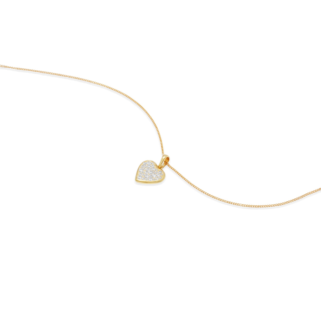 Pendant Gold Plated Koleksi Dainty Heart Sterling Silver 925