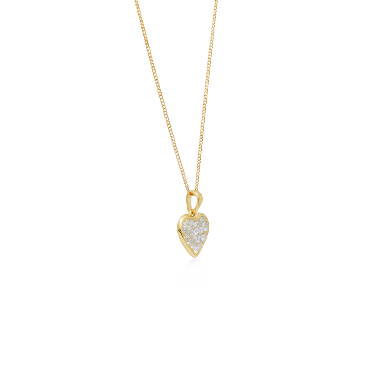 Pendant Gold Plated Koleksi Dainty Heart Sterling Silver 925