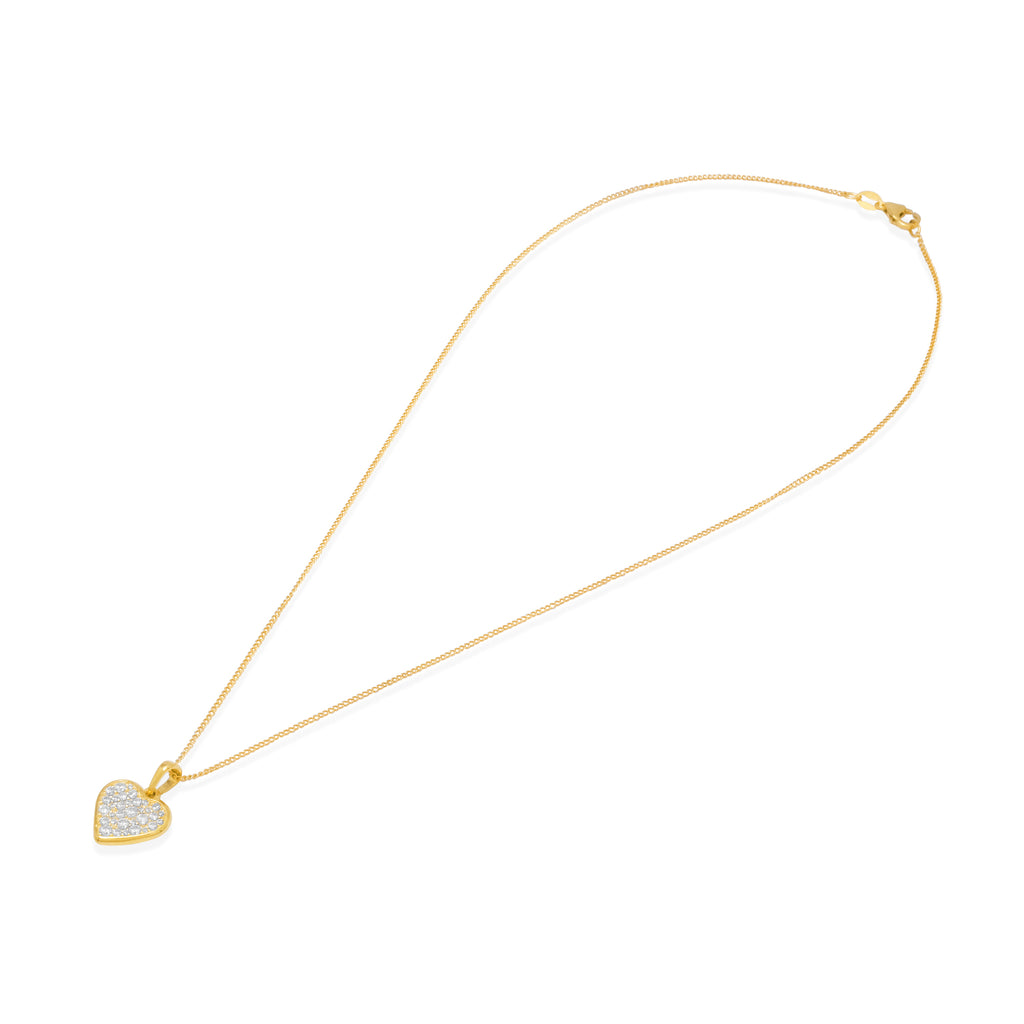 Pendant Gold Plated Koleksi Dainty Heart Sterling Silver 925