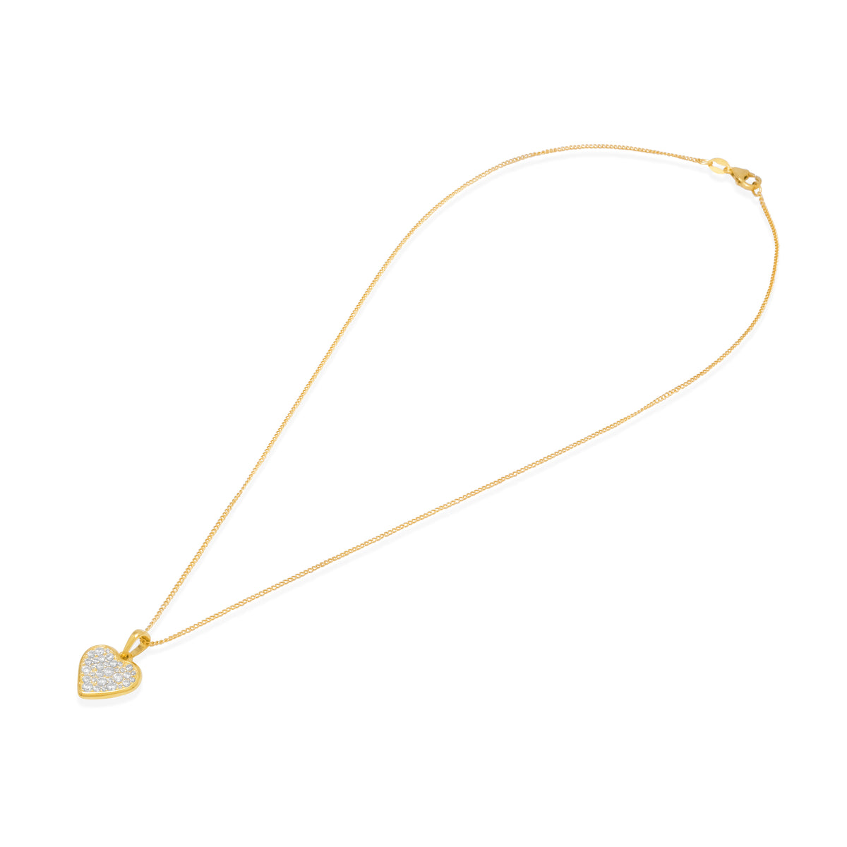 Pendant Gold Plated Koleksi Dainty Heart Sterling Silver 925