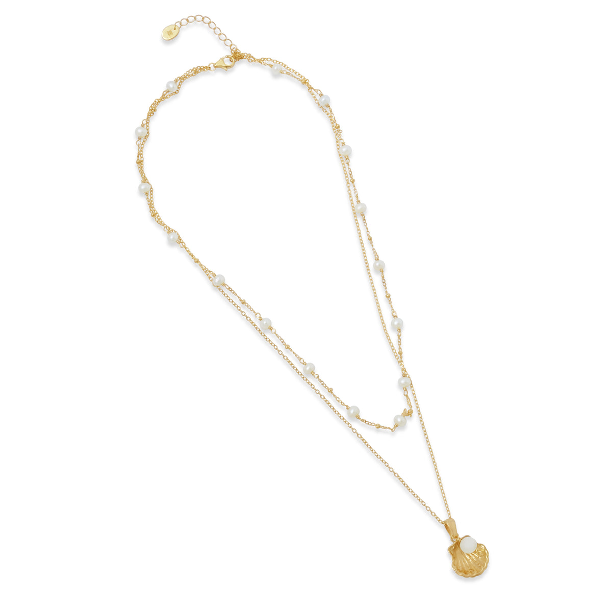 Kalung Rantai Layer Koleksi Shell Sterling Silver 925
