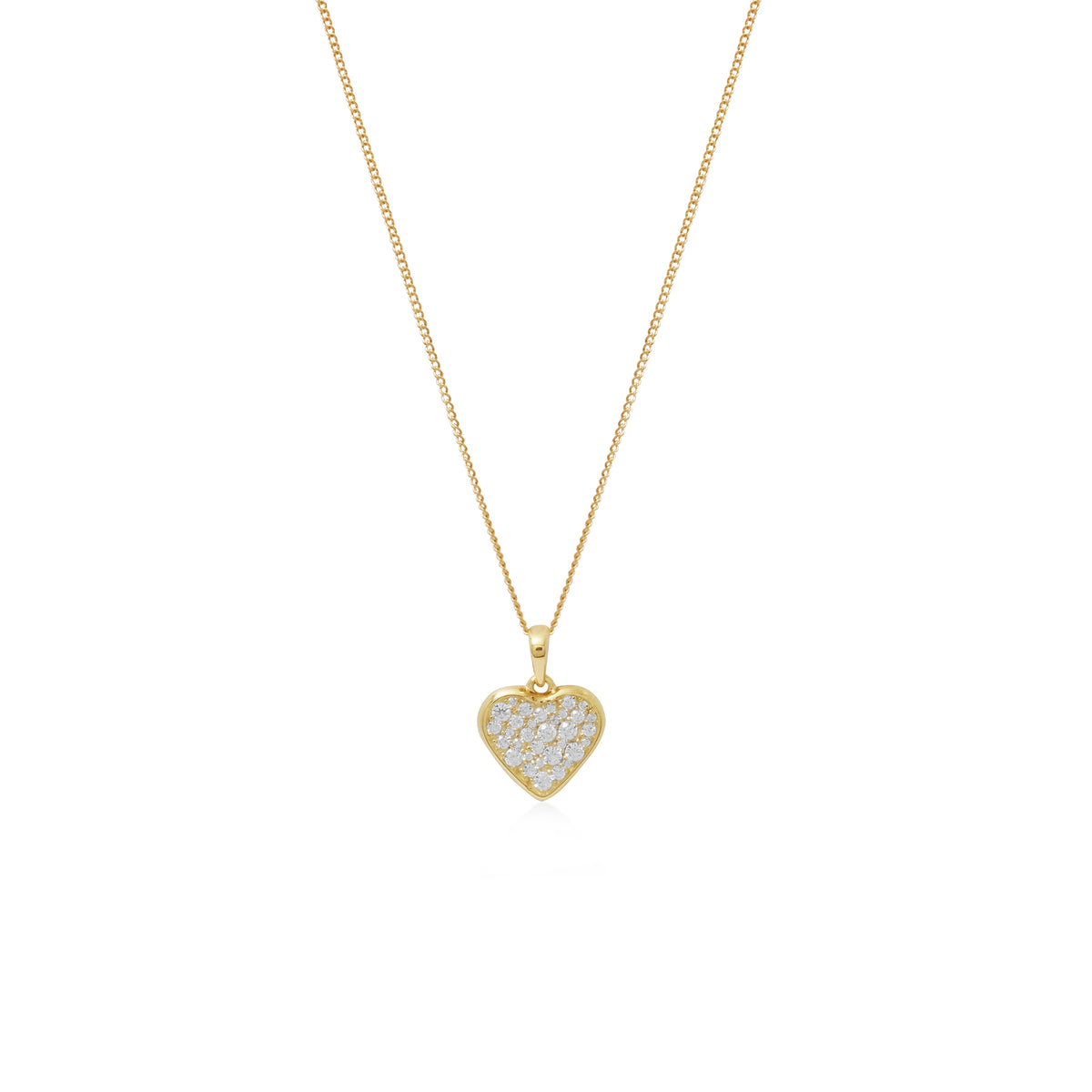 Pendant Gold Plated Koleksi Dainty Heart Sterling Silver 925