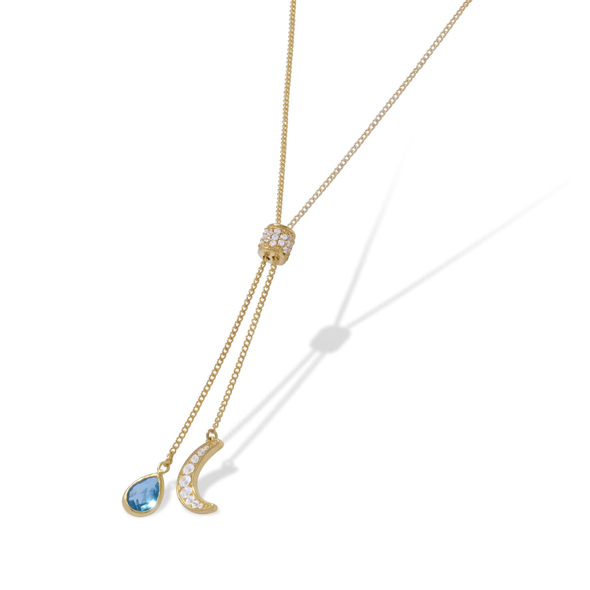 Selene Collection Sterling Silver 925 Gold Plated Choker Necklace