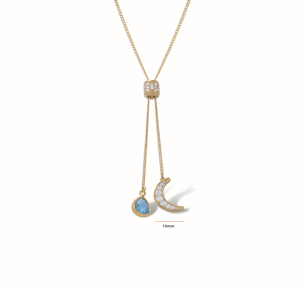 Kalung Choker Perak Koleksi Selene Sterling Silver 925 Gold Plated