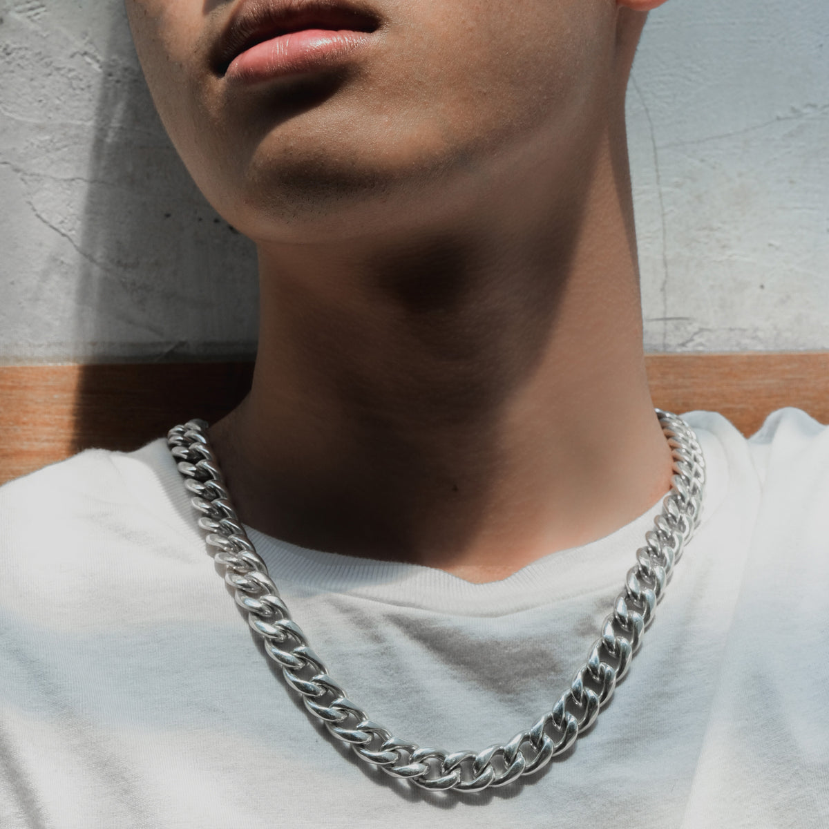 Sunaka Jewelry Cuban Sterling Silver 925 Chain Necklace