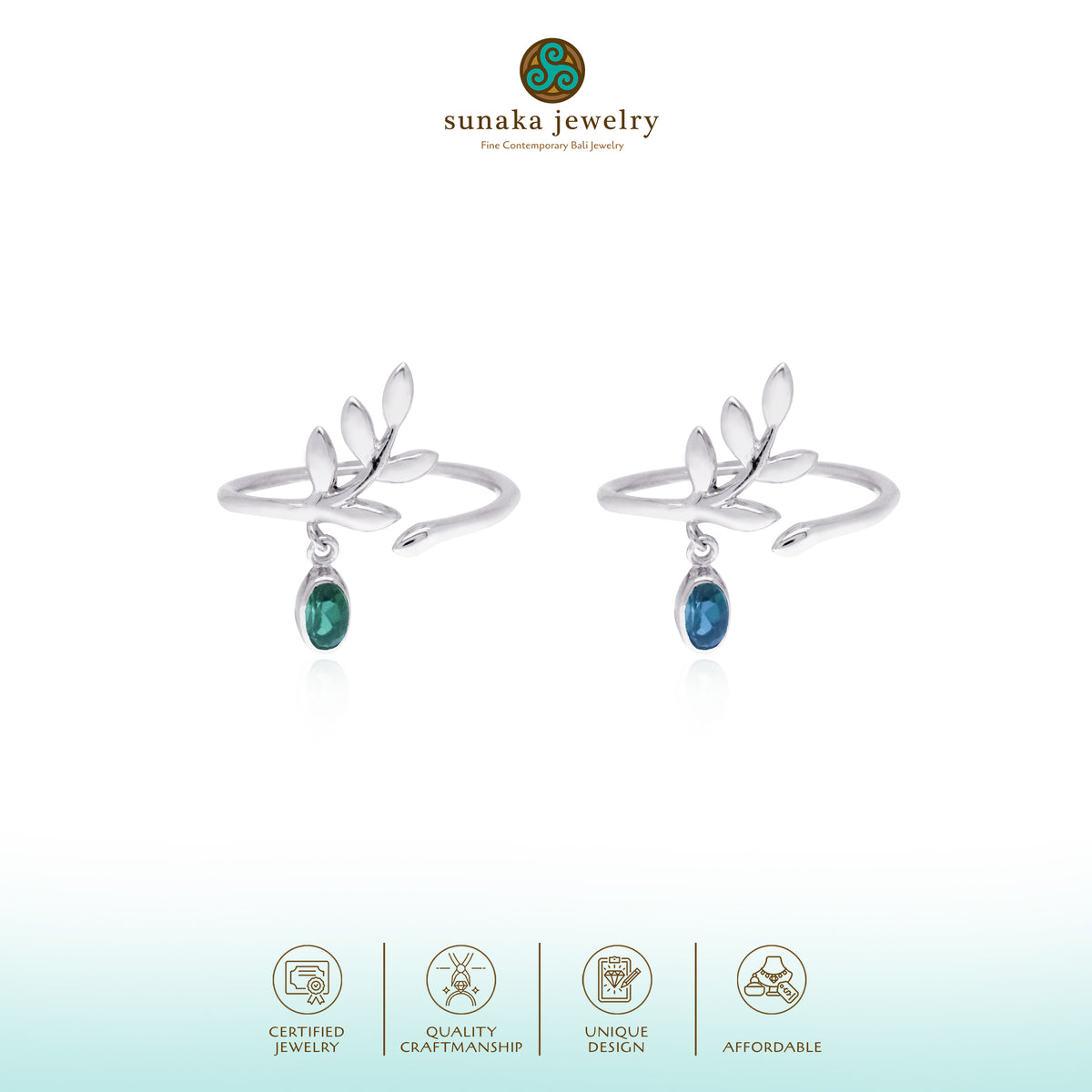 Cincin Perak 925 Koleksi Olivia Sterling Silver