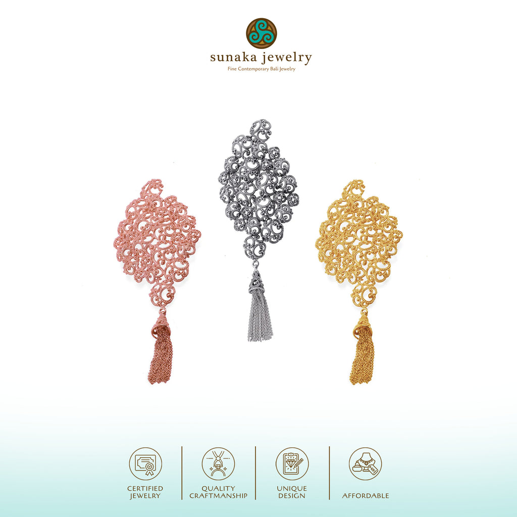Bros Perak 925 Koleksi Ombak Segara Sterling Silver