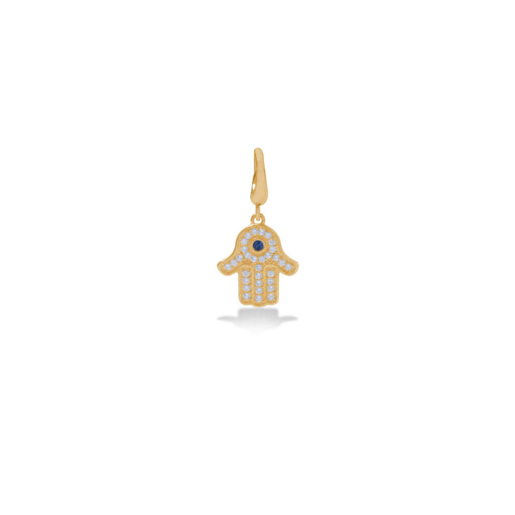 Charm Perak Koleksi Hamsa Sterling Silver 925 Gold Plated