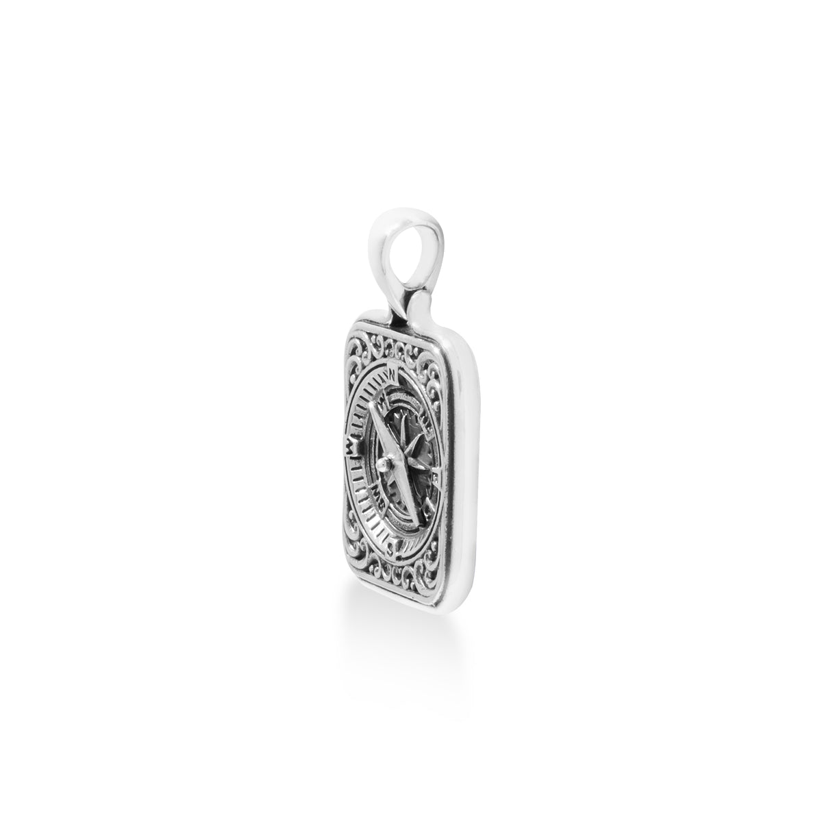 Pendant Perak Kotak Koleksi Kompas Sterling Silver 925