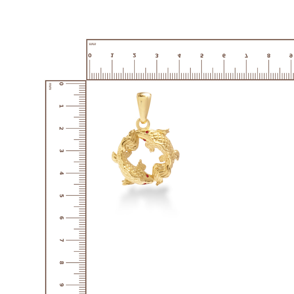 Yamabuki Sterling Silver 925 Gold Plated Pendant