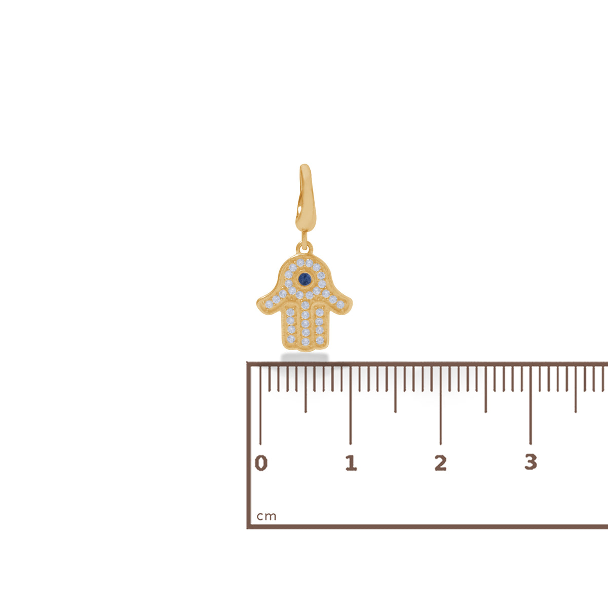 Charm Perak Koleksi Hamsa Sterling Silver 925 Gold Plated