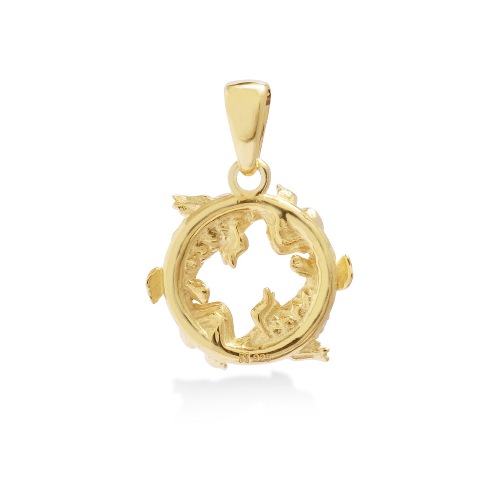 Yamabuki Sterling Silver 925 Gold Plated Pendant