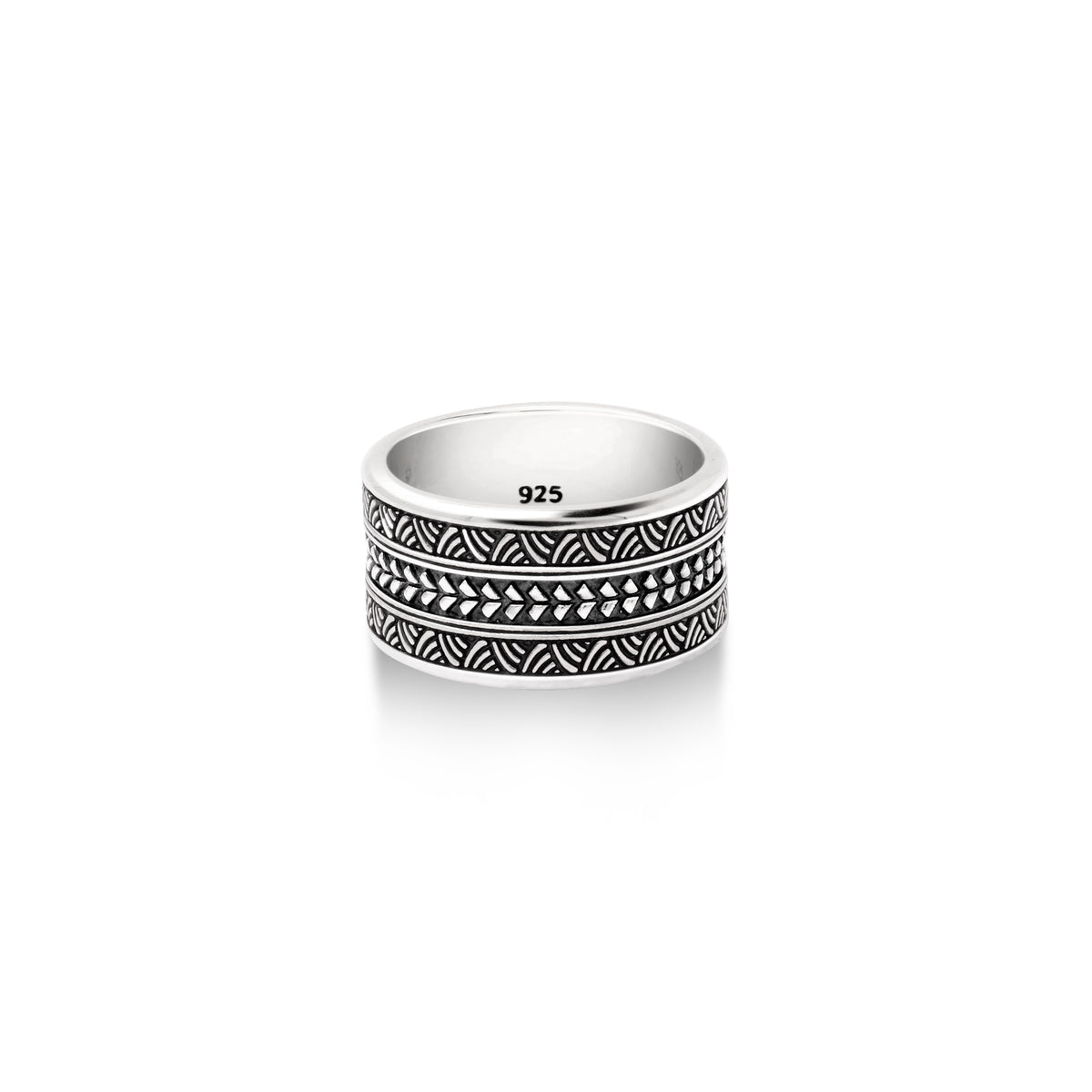 Cincin Band Besar Maori Pakari Sterling Silver 925