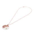 Nirmana Collection 925 Sterling Silver Round Pendant Necklace