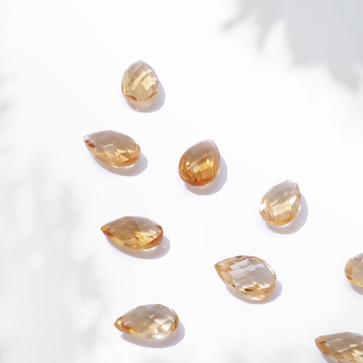 Natural Gemstone Citrine Pear Briolette 5x8 mm