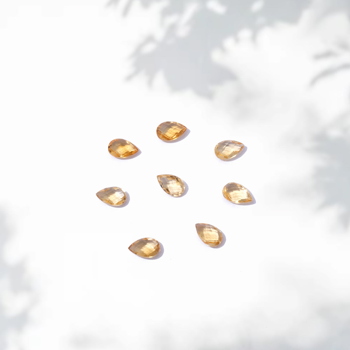 Natural Gemstone Citrine Pear Briolette 5x8 mm